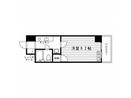 メゾンエスカルゴ(1K/4階)の間取り写真