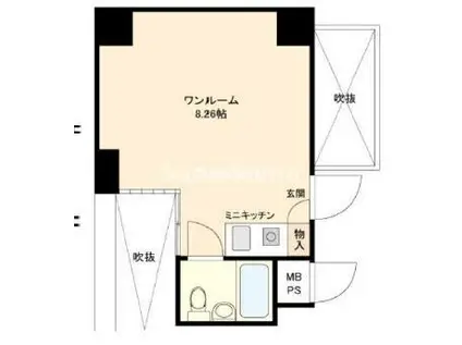 グランドメゾン西心斎橋(ワンルーム/7階)の間取り写真