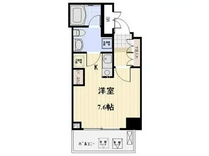 プロスペクト日本橋本町(ワンルーム/10階)の間取り写真