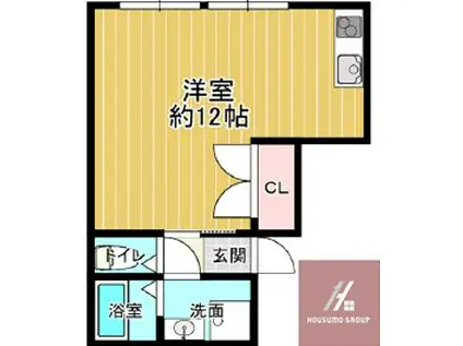 グラン・レジデンス玉出(ワンルーム/3階)の間取り写真