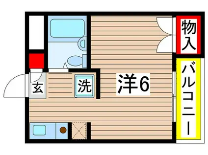 メゾニティ・SUGI(ワンルーム/3階)の間取り写真