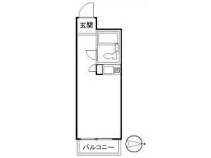 トップ新宿第2(ワンルーム/5階)の間取り写真