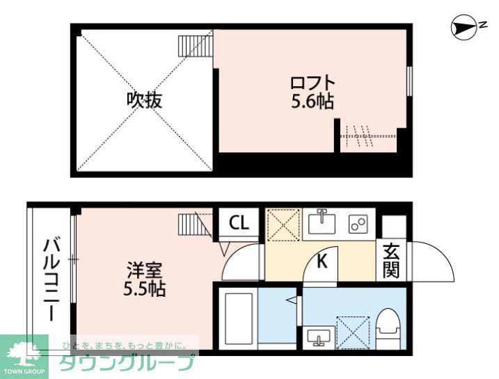 AILE DE LA VERITE(1K/1階)の間取り写真