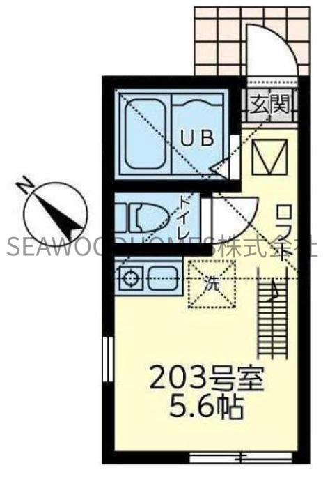 ユナイト追浜ストレーザ(1K/2階)の間取り写真