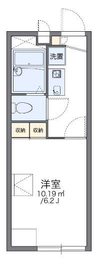 レオパレス西丸山(1K/1階)の間取り写真