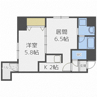 アイビーパレス52(1LDK/3階)の間取り写真