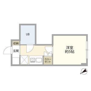 トップ磯子第3(ワンルーム/1階)の間取り写真