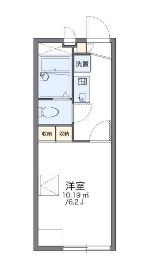 レオパレス片山ミオ(1K/2階)の間取り写真