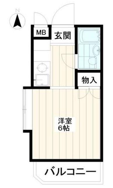 ダイホープラザ中村橋(ワンルーム/3階)の間取り写真