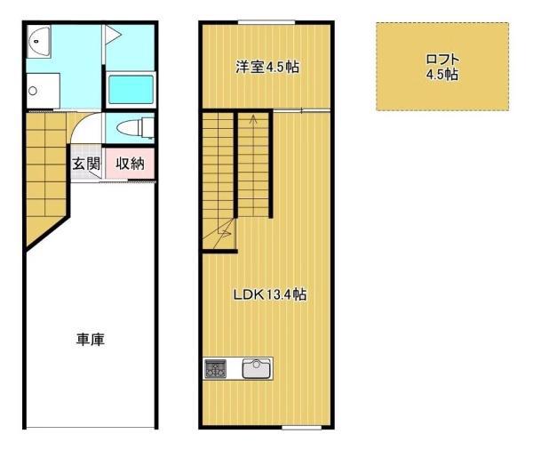 LIBRO(1LDK/1階)の間取り写真
