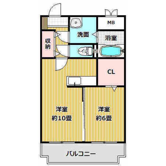 フォルタレーザ(1LDK/3階)の間取り写真
