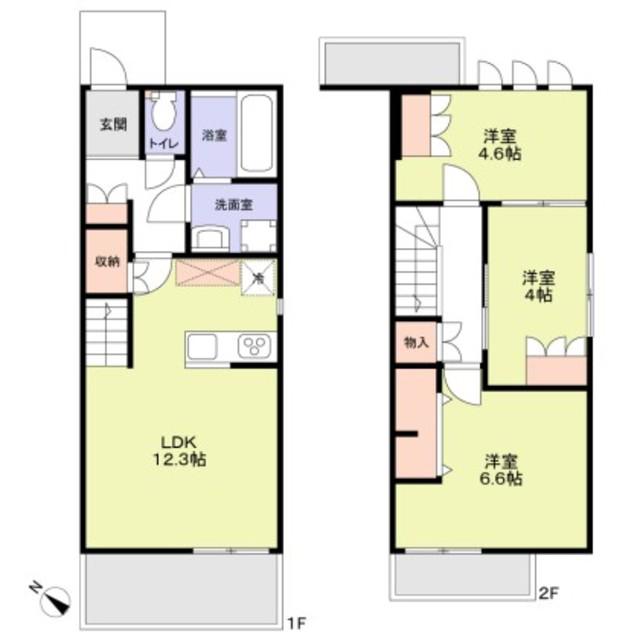 COMO MAISON(3LDK/1階)の間取り写真