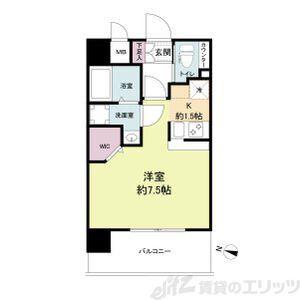 プライマル新大阪(ワンルーム/2階)の間取り写真