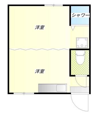 大島8丁目アパート(ワンルーム/2階)の間取り写真