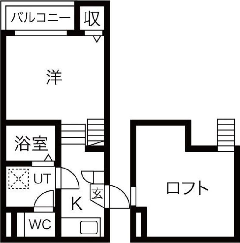 BELLE DEMEURE(1K/1階)の間取り写真