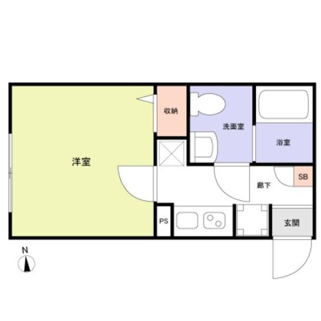 草加市瀬崎アパート(1K/1階)の間取り写真