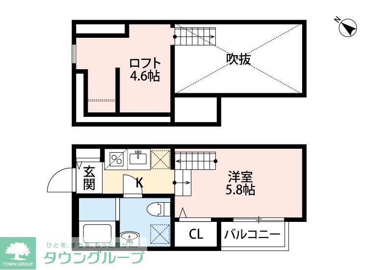 NEW LIFE 博多駅東(1SK/1階)の間取り写真