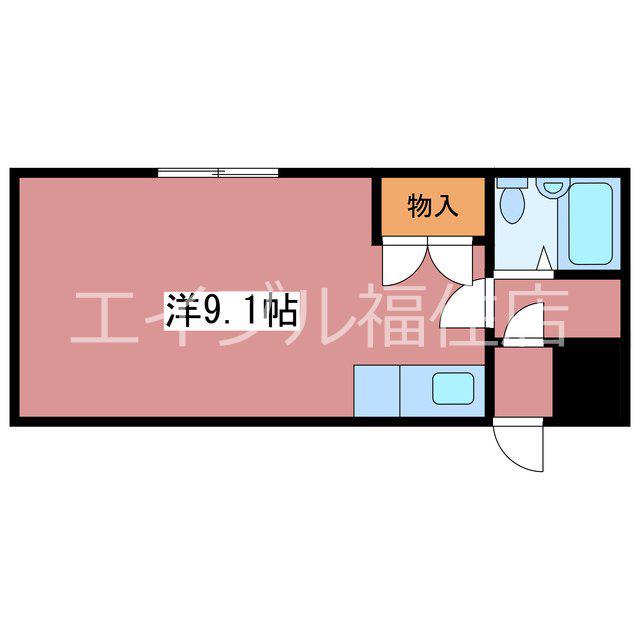 サンシャイン西岡(ワンルーム/3階)の間取り写真