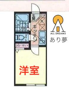 プラナス東久保 II(1K/2階)の間取り写真