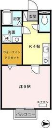 ピアハウス K(1K/1階)の間取り写真