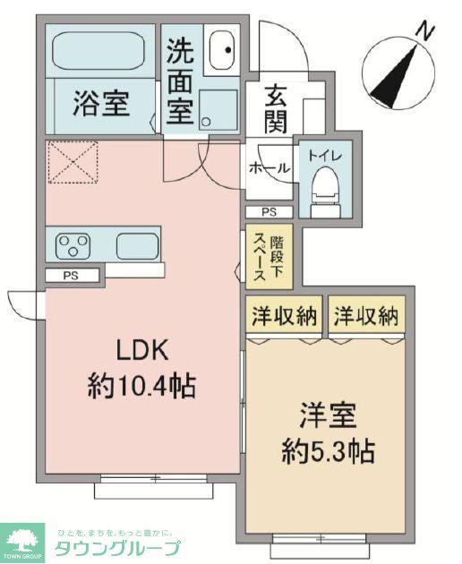 グリーンハイツ(1LDK/1階)の間取り写真
