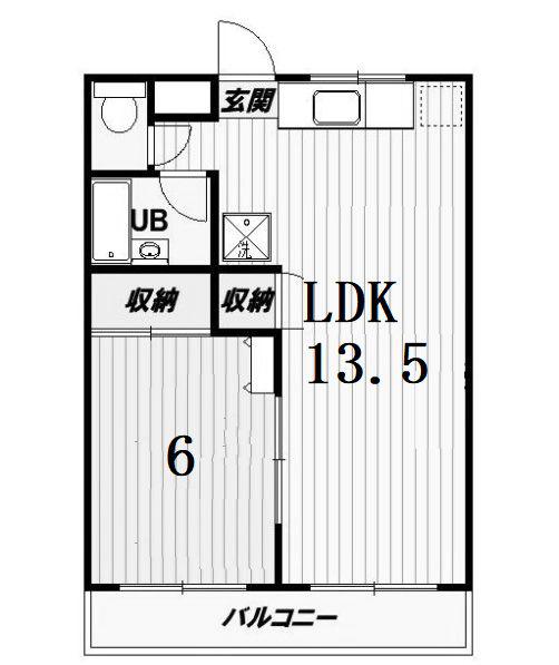 MAISON OLIVE II(1LDK/2階)の間取り写真