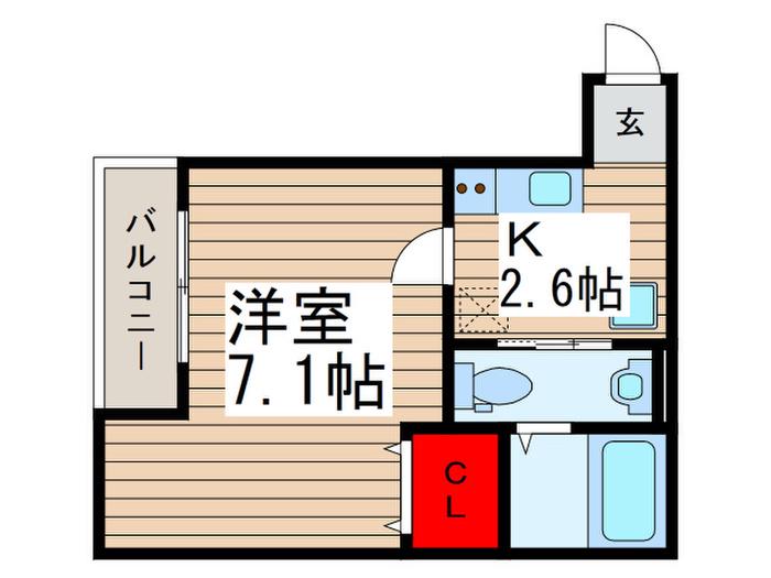 メゾン幕張本郷(1K/3階)の間取り写真
