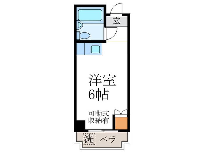 今出川キャンパス(ワンルーム/3階)の間取り写真