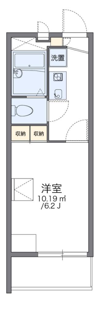 レオパレスIZUO(1K/3階)の間取り写真