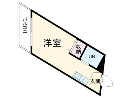 ラックスホーム弘明寺パート4(ワンルーム/2階)の間取り写真