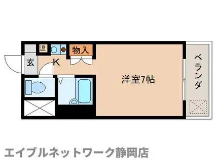 メトロポリタン37(ワンルーム/4階)の間取り写真