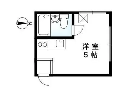 シャトル新大阪(ワンルーム/2階)の間取り写真