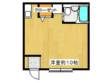 ワンルームマンションYOU(ワンルーム/1階)の間取り写真