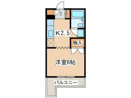 グリーンヒル三田5(1K/3階)の間取り写真