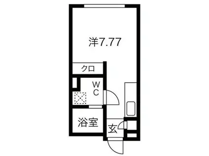 ASTILE 三軒茶屋III(ワンルーム/3階)の間取り写真