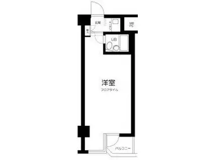 安田神保町マンション(ワンルーム/4階)の間取り写真
