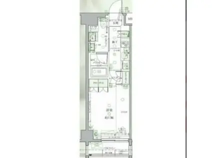 クレヴィスタ板橋西台II(1K/2階)の間取り写真