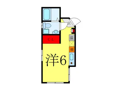 翔 つばさ(ワンルーム/2階)の間取り写真