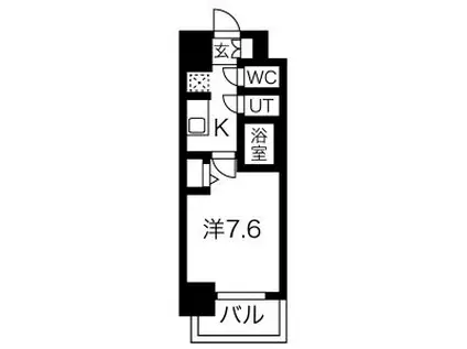 メイクスWアート丸の内(1K/9階)の間取り写真