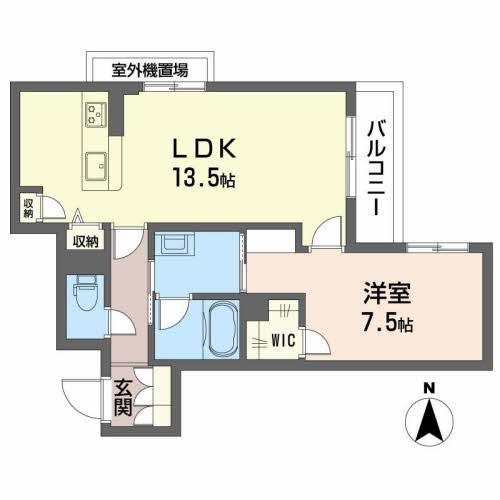 南海高野線 沢ノ町駅 徒歩9分 3階建 築2年(1LDK/2階)の間取り写真