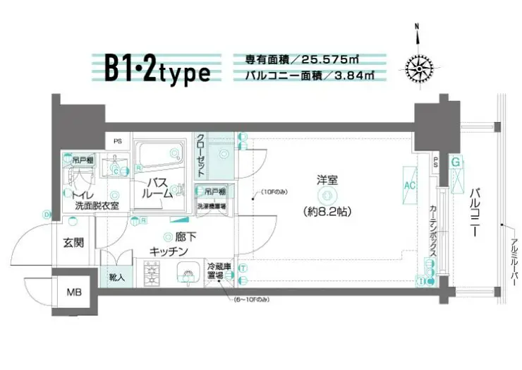 ZOOM新大久保 7階階 間取り