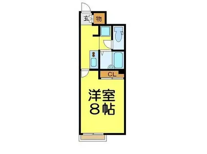 レオネクストLAN48191(1K/2階)の間取り写真