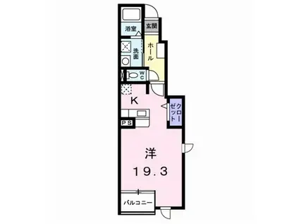 アクティブM(ワンルーム/1階)の間取り写真