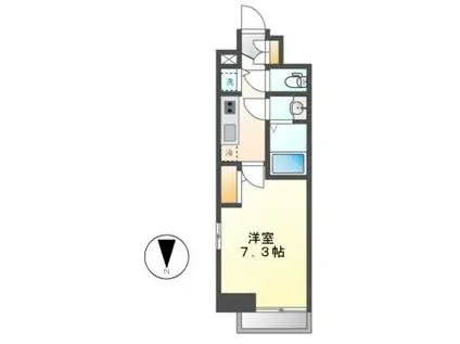 エスリード上前津セレーノ(1K/4階)の間取り写真