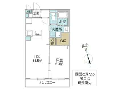 ヴィヴァーチェ阿見(1LDK/2階)の間取り写真