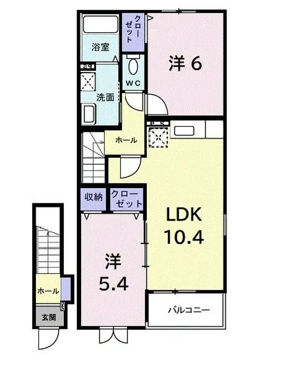 アルト アンダーレII 2階階 間取り
