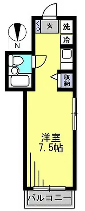 サシダシルキーハイツ 3階階 間取り