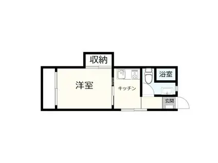 ユナイテッド金池ビル(1K/5階)の間取り写真