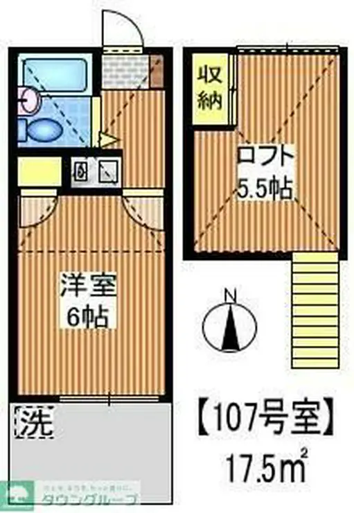 コーポケープセブン 1階階 間取り