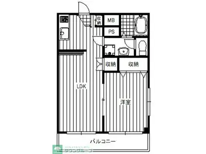 アーバンST(1LDK/3階)の間取り写真